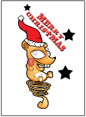 Bouncy Xmas card