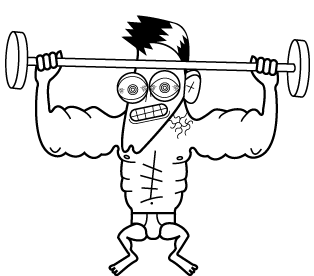 Gym guy - vector