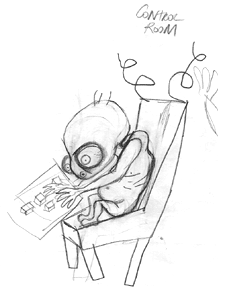 Control Room character (side view)