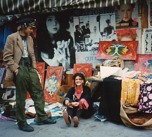 Richy Bond and Mandy at Portobello Market