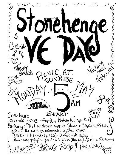 ve day flyer